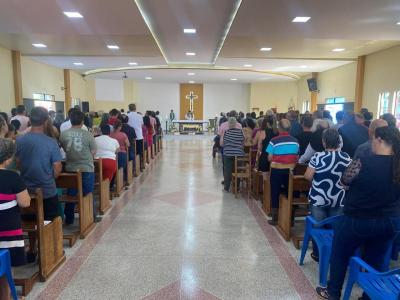Festa em Louvor a SÃ£o SebastiÃ£o em Campo do Bugre Marcou Encerramento do Ciclo do Padre Edinaldo Mendes